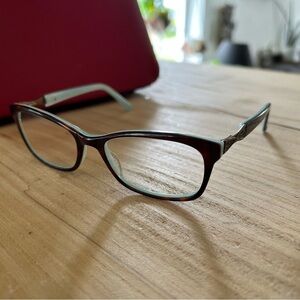 Jill Stuart brown and turquoise stylish Glasses